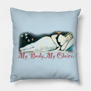 My Body, My Choice - Reclining Woman Pillow