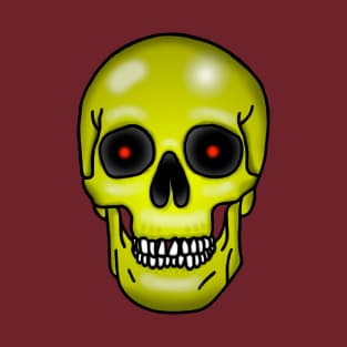 Skull, jaundice yellow, no background T-Shirt