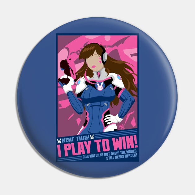 I Play To Win! Pin by CuddleswithCatsArt