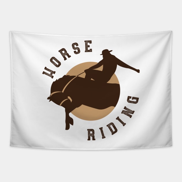 Horse Riding Tapestry by Dojaja