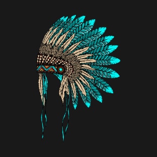 Native American Indian Headdress Costume Jewelry Decor T-Shirt