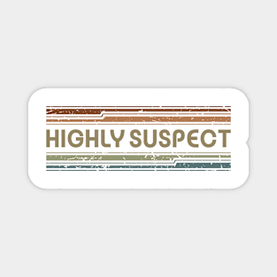 Highly Suspect Retro Lines Magnet