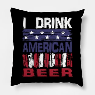 I drink American Beer Pillow