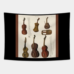 Antique Violin Viola, and Cello Tapestry