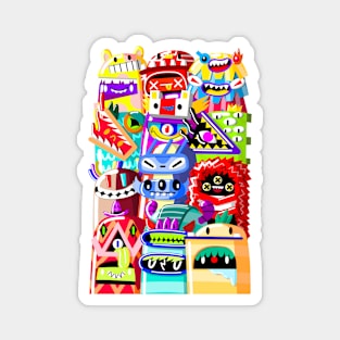 Doodle Rain 888 Magnet