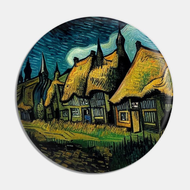 Starry Night Over Godric's Hollow Pin by Grassroots Green