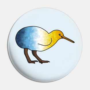 A Little, Aroace Kiwi Pin