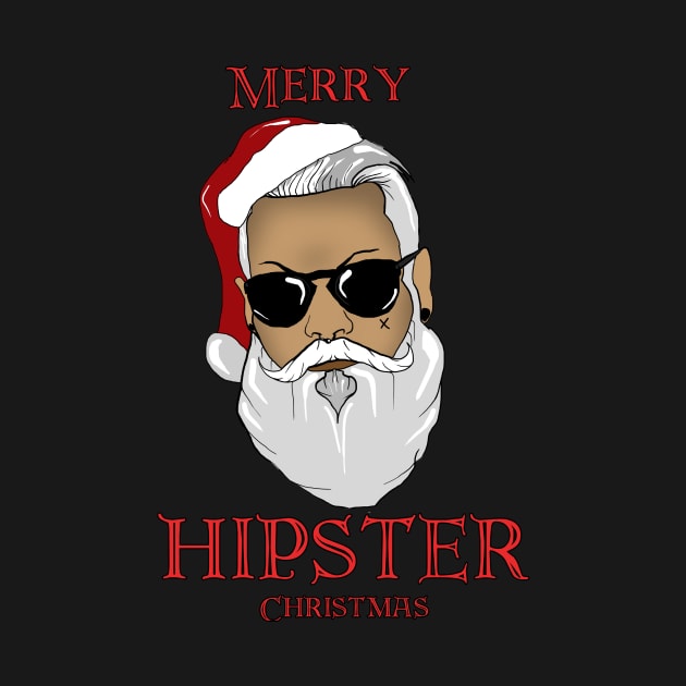 Hipster Santa by mephobiadesigns