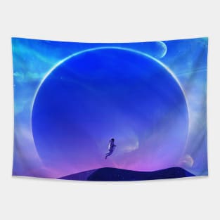 Fly Me To The Moon Tapestry