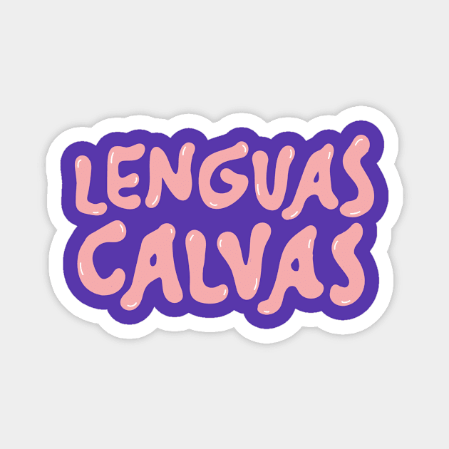 Logo Lenguas Calvas Magnet by Shop Lenguas Calvas