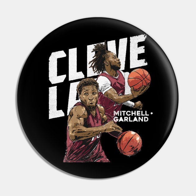 Donovan Mitchell & Darius Garland Cleveland Duo Pin by danlintonpro