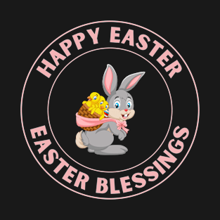 Easter Bunny Beautiful Easter Eggs T-Shirt