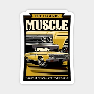 Retro Plymouth Sport Fury Magnet