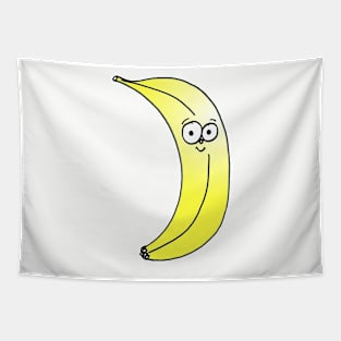 Cute Happy Banana Doodle Tapestry