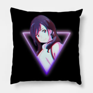 Weathering with you hina vapourwave Pillow