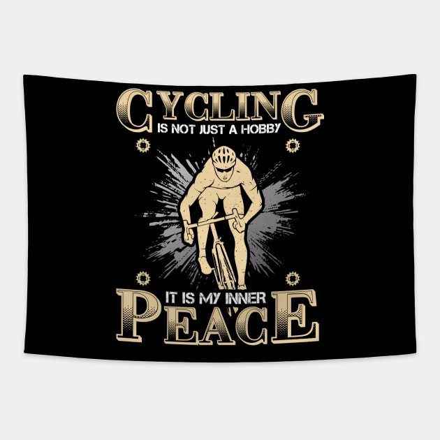 Cycling is Not Just a Hobby Tapestry by  El-Aal