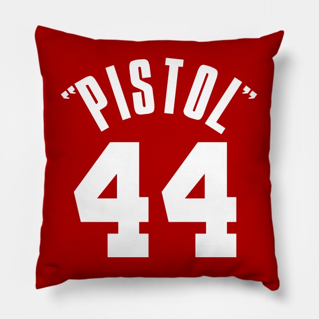 PISTOL PETE- HAWKS look Pillow by Buff Geeks Art