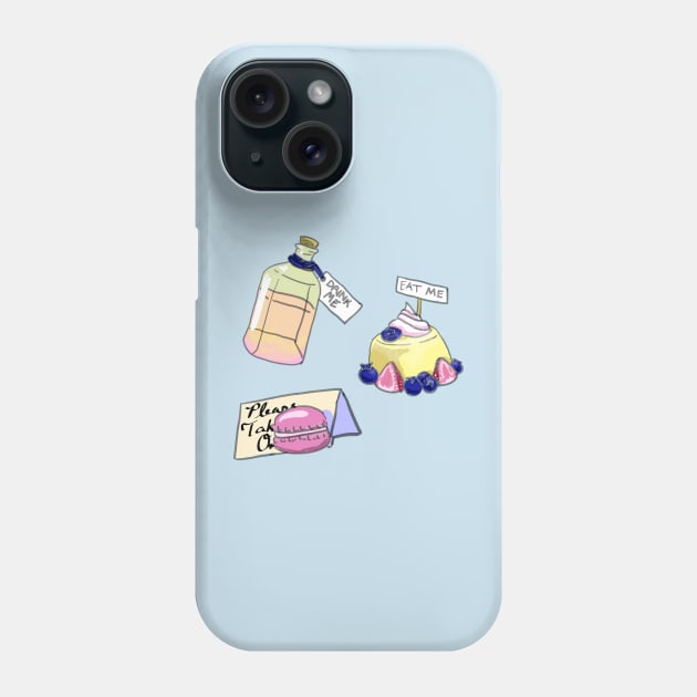 Treats of Wonderland Phone Case by allthebeanz