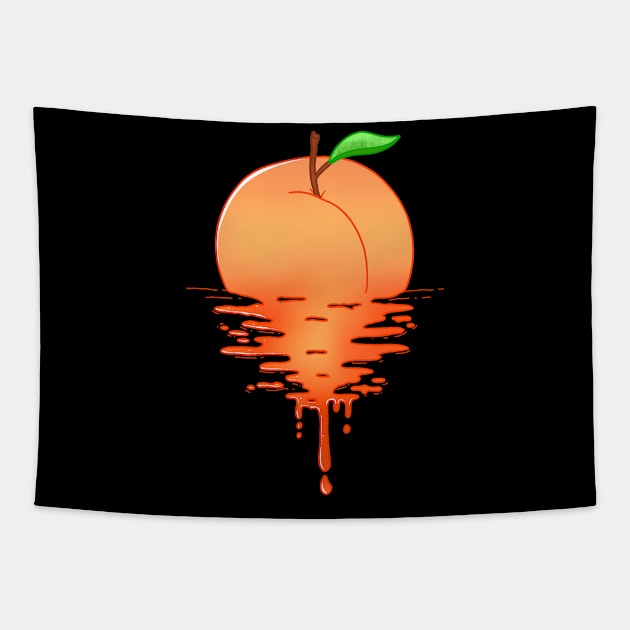 Melted Peach Tapestry by Almasha