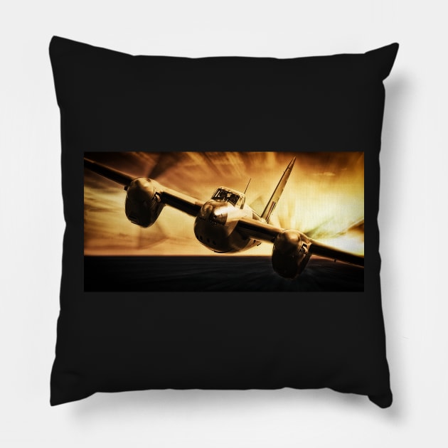 Mosquito Pillow by aviationart