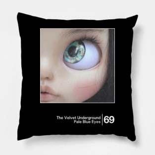 The Velvet Underground - Pale Blue Eyes / Minimal Style Graphic Artwork Pillow