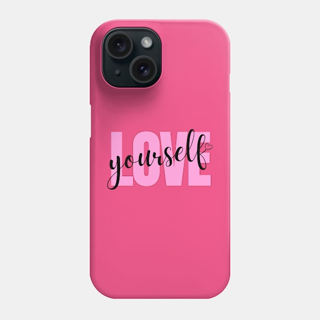 LOVE YOURSELF Phone Case by babybluee