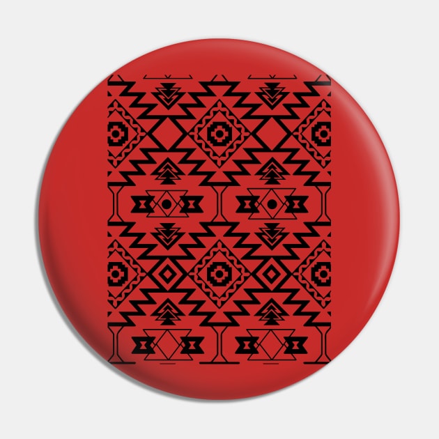 Aztec Line Design Pin by slice_of_pizzo