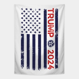 Trump 2024 American Flag Tapestry