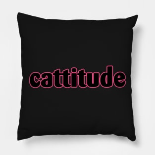 Cattitude Pillow