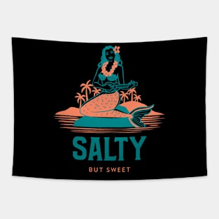 Salty But Sweet Mermaid Tapestry