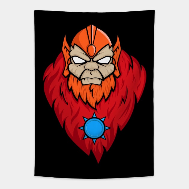 Beast is the man Tapestry by gastaocared