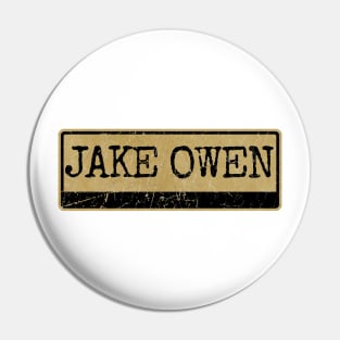 Aliska text black retro - Jake Owen Pin