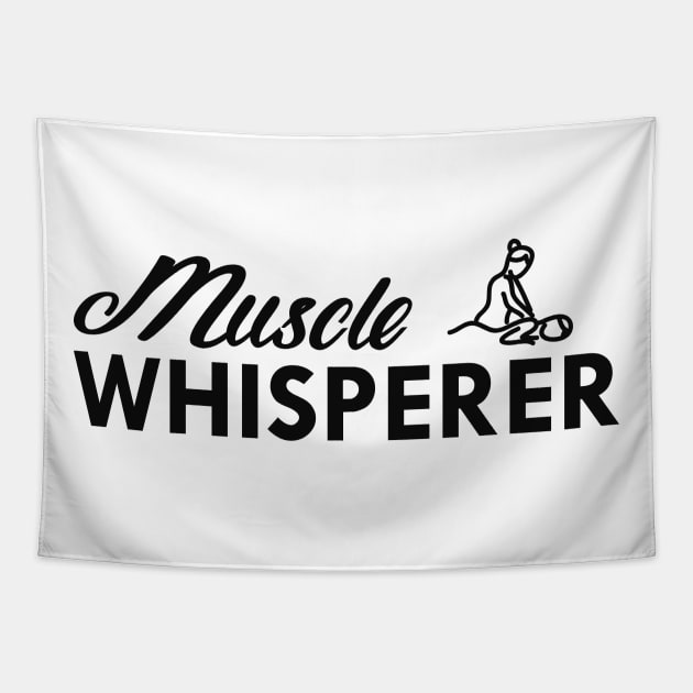 Massage Therapist - Muscle Whisperer Tapestry by KC Happy Shop