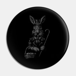 Gothic Easter Bunny Pin