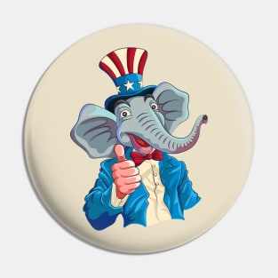 Republican Elephant Pin