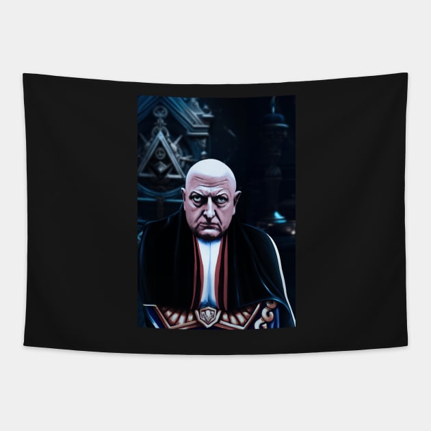 Aleister Crowley The Great Beast of Thelema Tapestry by hclara23