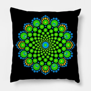 Dot Art Mandala Pillow