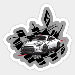 Supreme GTR R35 Sticker for Sale by NERON-ART