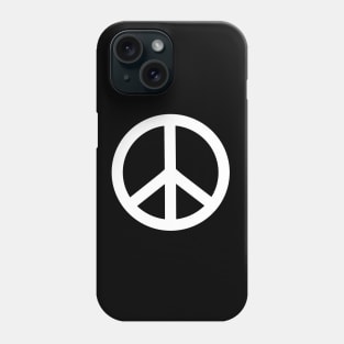 PEACE Sign White Retro Phone Case