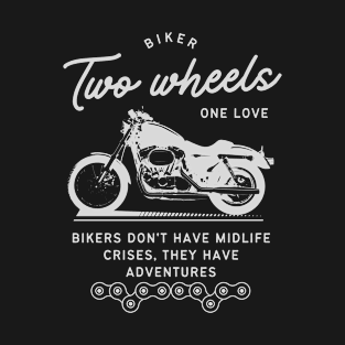 Two Wheels One Love T-Shirt