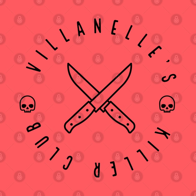 Villanelle's Killer Club (Black) by Kizmit