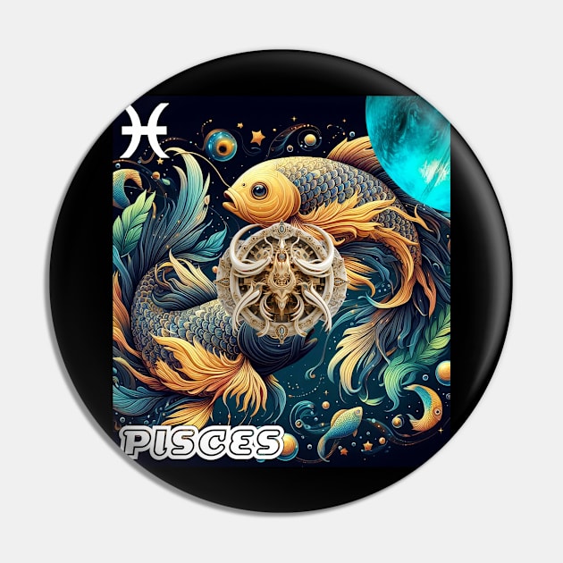 Pisces Pin by Crystal Reboot