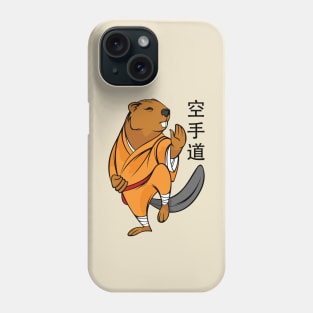 Beaver and karate Phone Case