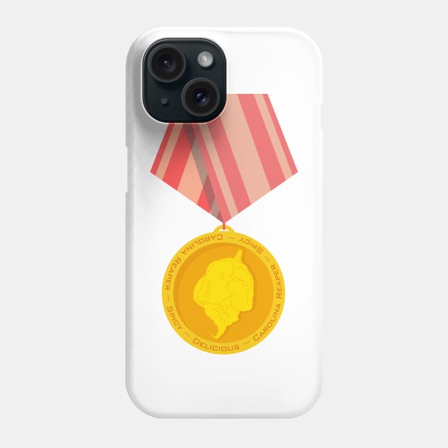 Chili Pepper Medal Phone Case by MojoCoffeeTime