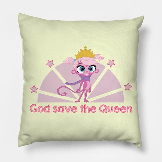 God save the Queen Pillow by DistopiaDesing
