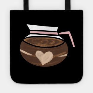 Coffee Pot Cute Coffee Dates for Coffee Lovers Cute Coffee Pot Cafetiere I Love Coffee Latte Espresso Expresso French press Caffeine Lovers Gift Cute Coffee Lover Gift Cappuccino Arabica Latte Macchiato Unique Design Indie Design Tote