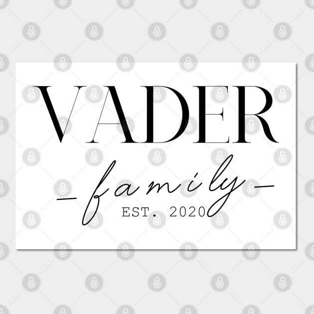 Discover Vader Family EST. 2020, Surname, Vader - Darth Vader - Posters and Art Prints