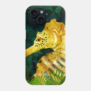 Yellow Seahorse Phone Case