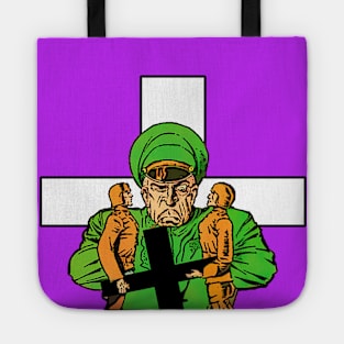 Military soldiers and cross Tote