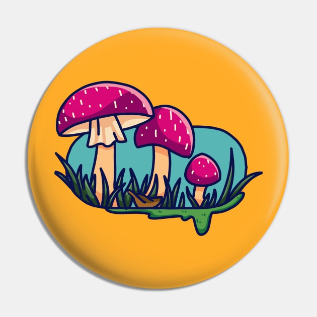 Mushrooms Pin by Reivennant